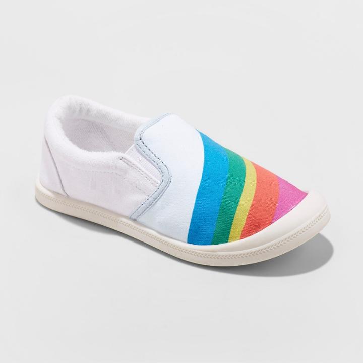 Girls' Mad Love Shayna Rainbow Printed Sneakers - 13,