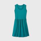 Women's Sleeveless Babydoll Dress - Universal Thread Green