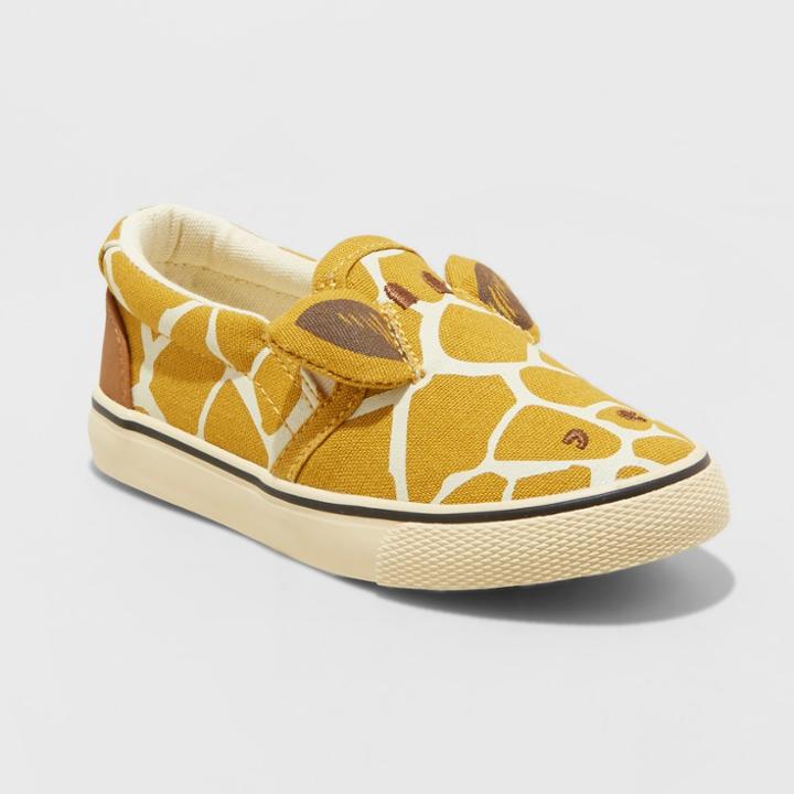 Toddler Boys' Lancelot Giraffe Twin Gore Sneakers - Cat & Jack Tan