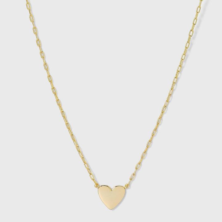Sugarfix By Baublebar Delicate Heart Pendant Necklace - Gold