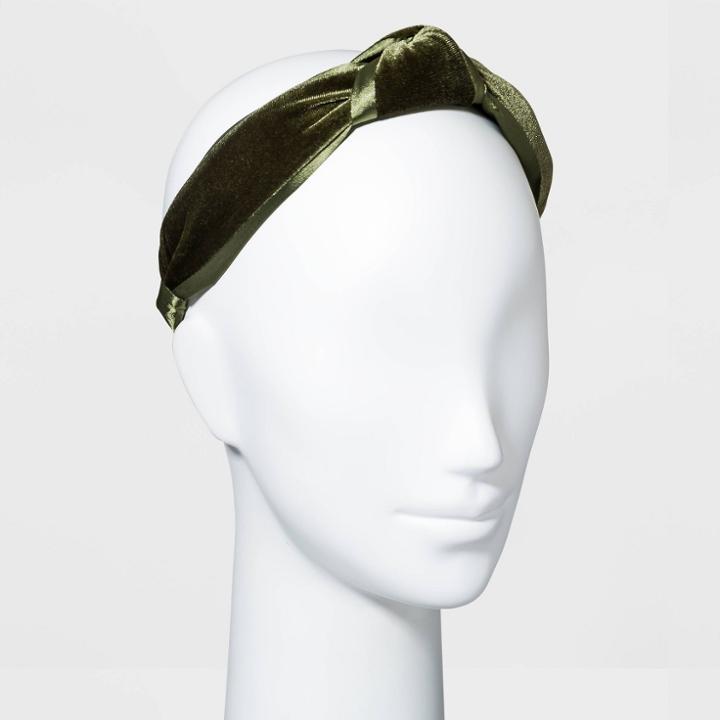 Velvet Knot Headband - A New Day Green