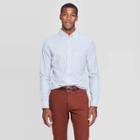 Men's Slim Fit Long Sleeve Whittier Oxford Button-down Shirt - Goodfellow & Co Divine Blue