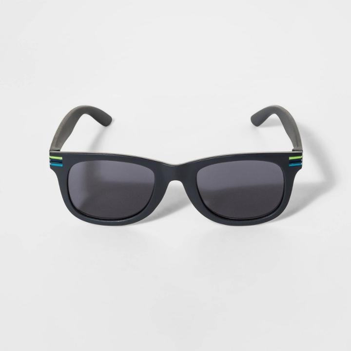Boys' Stripe Wrap Sunglasses - Cat & Jack Black, Boy's,