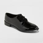 Women's Elishia Faux Leather Patent Loafers - A New Day Black