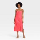 Women's Apron Slip Dress - A New Day Pink