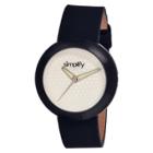 Women's Simplify The 1200 Watch With Luminous Hands - White/black