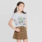 Girls' Short Sleeve Planters Graphic T-shirt - Cat & Jack Heather Gray