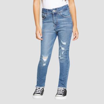Levi's Girls' High-rise Distressed Super Skinny Jeans -