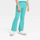 Girls' Cozy Flare Pants - Cat & Jack Turquoise Green