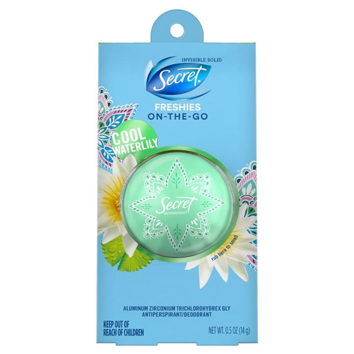 Secret Freshie Cool Waterlily Invisible Solid Antiperspirant And Deodorant
