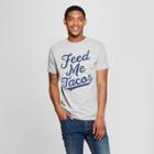 Men's Short Sleeve Feed Me Tacos Graphic T-shirt - Awake Heather Gray