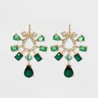Gemstone Starburst Earrings - A New Day Green