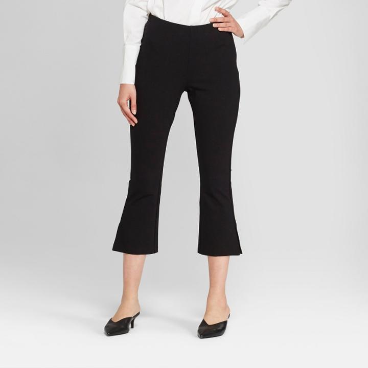 Women's Crop Flare Pants - Prologue Black