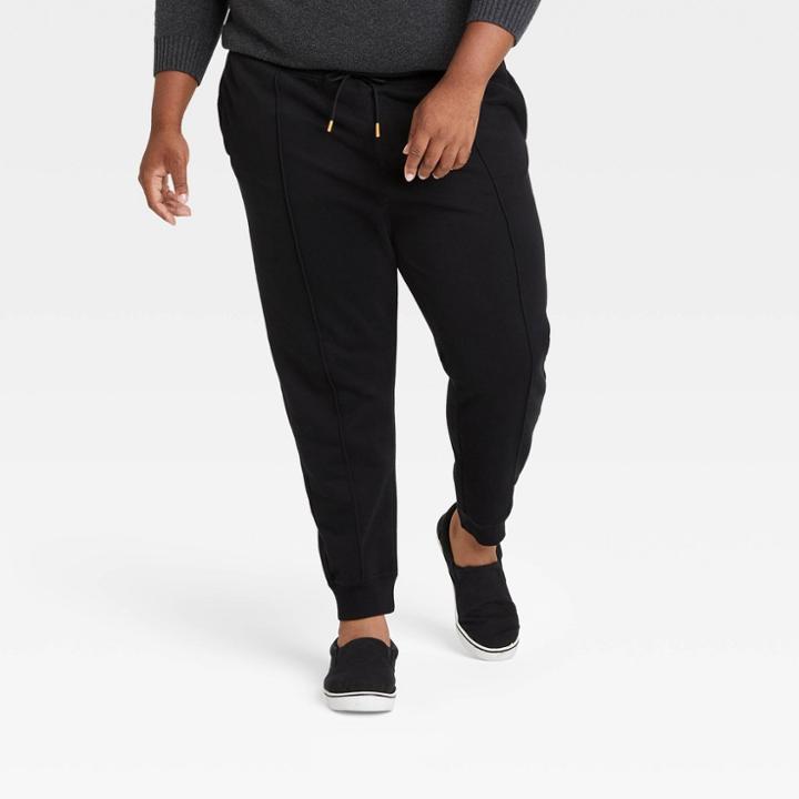 Men's Big & Tall Pintuck Jogger Pants - Goodfellow & Co Black