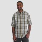 Wrangler Men's Outdoor Long Sleeve Eddie Shirt - Greystone/moss Xxl, Graystone/green