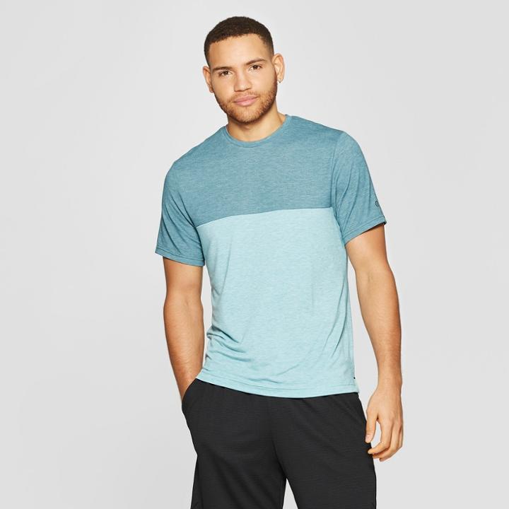 Men's Soft Touch Short Sleeve T-shirt - C9 Champion Hydroblue Green Heather