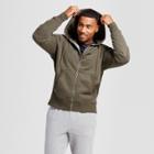 Men's Authentic Fleece Full Zip Sweatshirt - C9 Champion Forest Grove Heather Xxl, Green/grey