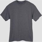 Hanes Men's Big & Tall Short Sleeve Beefy T-shirt - Charcoal Heather 4xlt, Grey Grey