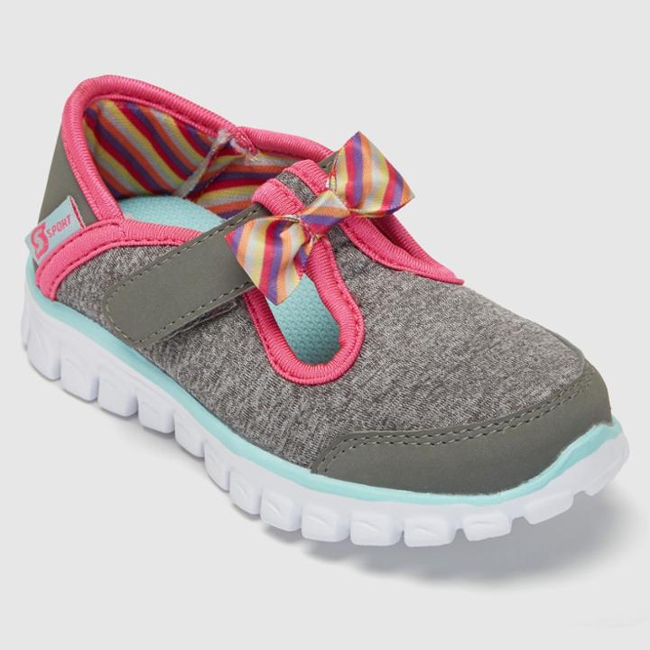 Toddler Girls' S Sport By Skechers Kailey Aubrie Mary Jane Shoes - Grey