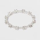 Silver Plated Cubic Zirconia Textured Band Ring - A New Day Silver/clear - Size 6,