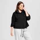 Women's Plus Size Slouchy Bomber Jacket - Who What Wear Black