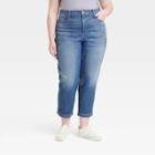 Women's Plus Size High-rise Vintage Straight Jeans - Universal Thread Indigo