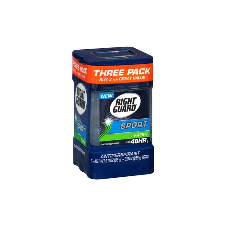 Right Guard Sport Fresh Antiperspirant Deodorant Gel - 3oz/3pk, Blue