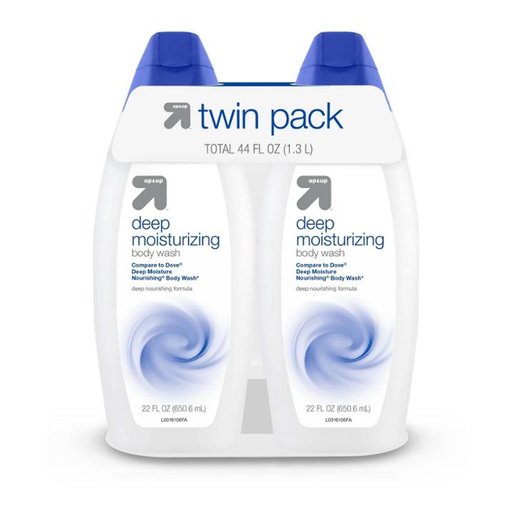 Deep Moisturizing Body Wash - 44 Fl Oz - 2pk - Up&up (compare To Dove Deep Moisture Nourishing Body Wash)