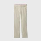 Girls' Flat Front Stretch Uniform Bootcut Fit Pants - Cat & Jack Light Khaki