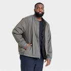 Men's Big & Tall Lightweight Insulated Shirt Jacket With 3m Thinsulate Insulation - All In Motion Gray