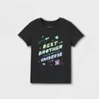 Toddler Boys' 'best Brother' Graphic Short Sleeve T-shirt - Cat & Jack Black