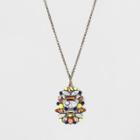 Sugarfix By Baublebar Crystal And Stone Pendant Necklace, Girl's,