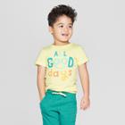 Toddler Boys' Short Sleeve All Good Days T-shirt - Cat & Jack Yellow