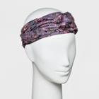 Women's Floral Print Twist Front Headband - A New Day