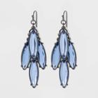 Stone Cluster Drop Earrings - A New Day Blue, Women's