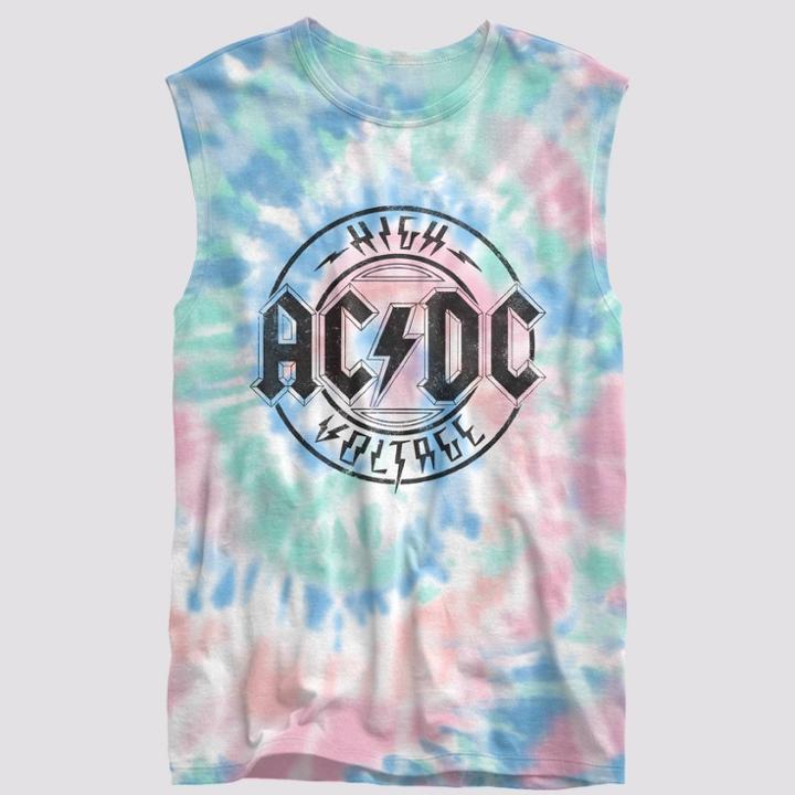 Men's Ac/dc Tie-dye Tank Top -