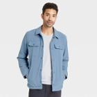Men's Shirt Jacket - All In Motion Heather Blue