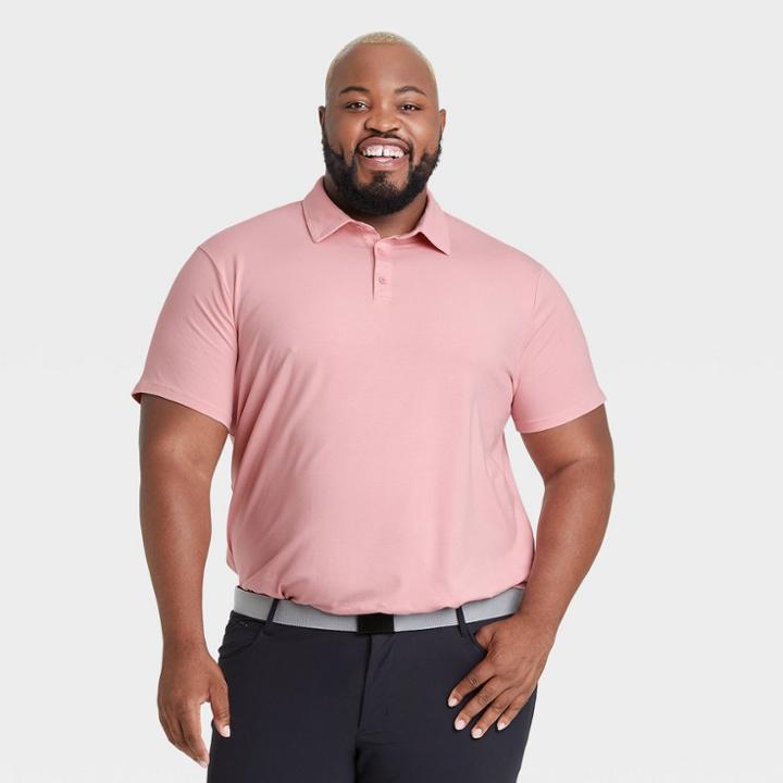 Men's Big & Tall Supima Cotton Polo Shirt - All In Motion Pink