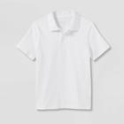 Boys' Short Sleeve Jersey Uniform Polo Shirt - Cat & Jack White