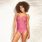 Women's Strappy Back One Piece Swimsuit - Kona Sol Bold Pink
