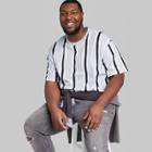 Men's Big & Tall Short Sleeve Graphic T-shirt - Original Use Gray/striped