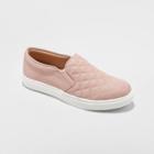 Women's Reese Wide Width Quilted Sneakers - A New Day Blush 6w,