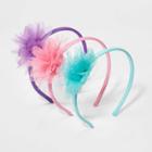 Girls' 3pk Organza Flower Headbands - Cat & Jack,