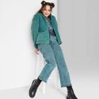 Women's Hooded Quilted Jacket - Wild Fable Deep Teal