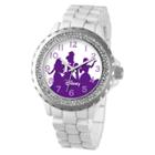 Women's Disney Princess Enamel Sparkle Watch - White