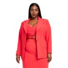 Women's Plus Size Tailored Blazer - Sergio Hudson X Target Red