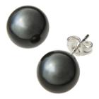 Target Sterling Silver Genuine Shell Pearl Earrings - Black,