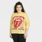 Women's The Rolling Stones Plus Size Voodoo Lounge Graphic Sweatshirt - Yellow