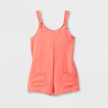 Girls' Chambray Cover Up - Art Class Pink