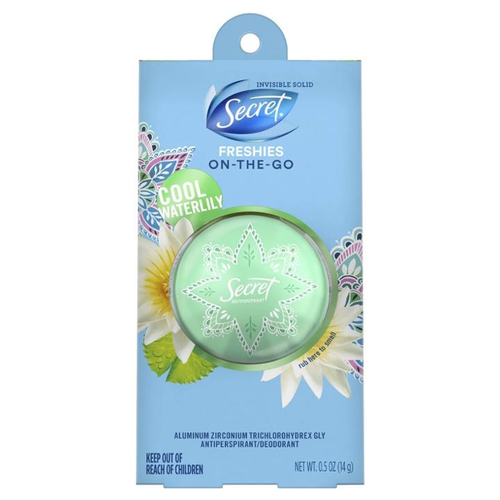 Target Secret Freshie Cool Waterlily Invisible Solid Antiperspirant And Deodorant
